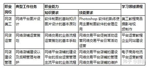 电子商务专业核心岗位